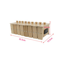 Curved Bamboo Moxibustion Box Black Handle Segmented Bamboo Moxibustion Box