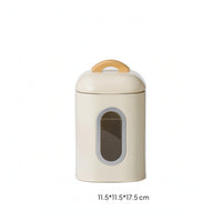 Canister with Window Compact Airtight Canister Modern for Pantry
