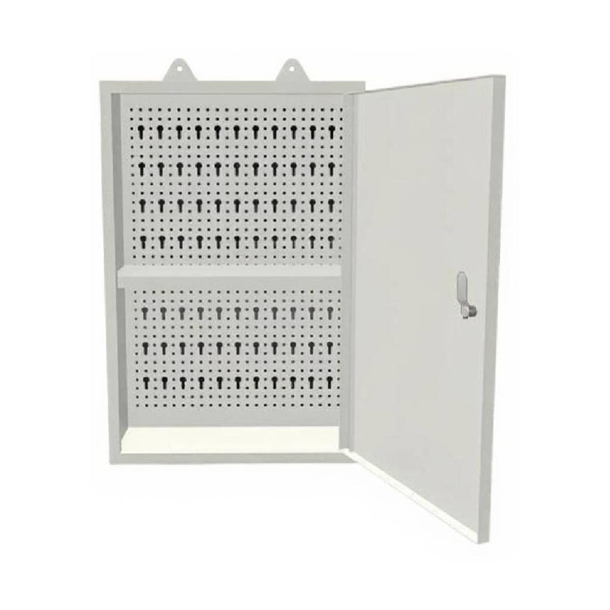 Steel cabinet with lock