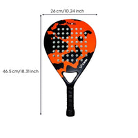 Non-Slip Grip EVA Core Beach Tennis Racket Precise Control Carbon Fiber Padel Racket Long-Lasting Carbon Fiber Padel Racquet Shock Absorption for Beginners