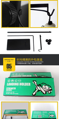 爬虫陆龟金属落地灯架伸缩爬宠太阳灯灯罩乌龟晒背灯补钙加热灯罩