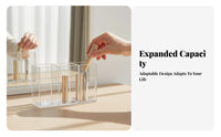 Clear Multi-Compartment Tray Transparent Design Multi-Compartment organizer for Desk