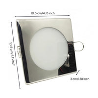 Square LED Recessed Light Dimmable Indoor Lighting Spring Clip Mount
