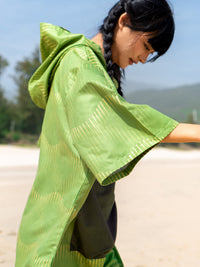 NuJune潜水浴巾沙滩换衣浴袍游泳速干毛巾衣男女同款冲浪斗篷防晒
