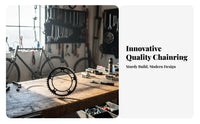 46T Single Chainring CNC Machined Aluminum Alloy Chainring Lightweight Single Speed Crankset for Biking Enthusiasts, Trail Riding, City Commuting