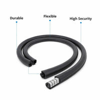 Black B-Pillar Door Seal Strip, Car Sealing Strips for B Pillar Trim, Wear Resistant Car Door Protec - 90cm (2 pieces)