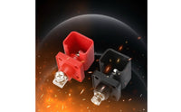Flame-Retardant Battery Terminal Block with Stud Corrosion-Resistant Battery Terminal with Insulated Shell Long-Lasting Busbar Easy to Install for Power Systems, Inverters