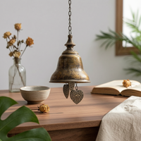 Vintage Hanging Bells Easy to Hang Garden Wind Bell for Patio, Farmhouse