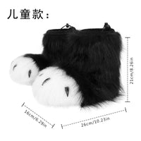 跨境毛绒兽装配件兽脚可爱脚爪手作滴胶兽脚漫展cosplay装扮道具