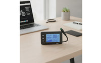Backlit Electric Bicycle Display with Waterproof Connector Rectangular LCD Display with Waterproof Connector Wired Odometer Wide Compatibility for Cyclists, Outdoor Riding