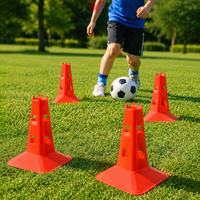 Red Square Football Training Equipment, Thickened PE Cones for Agility Training, Sports Marker Cones for Coaches