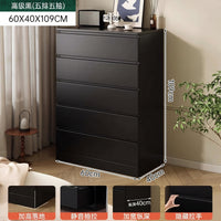 5-Drawer Dresser Practical Vertical Dresser Floor-Standing Cabinet with Five Drawers for Living Room