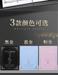 乐谱夹学生曲谱书夹子活页琴谱A4资料册插页文件袋钢琴歌曲谱子夹