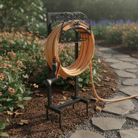 Freestanding Hose Rack Sturdy Outdoor Storage Stable Base for Yard