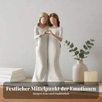 Mother Daughter Statue Sentimental Gift Mother and Daughters Statue for Tabletop