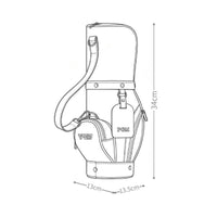 Mini Golf Bag Multiple Pockets Portable Golf Shoulder Bag Club Carrier Compact Sports Accessory for Women