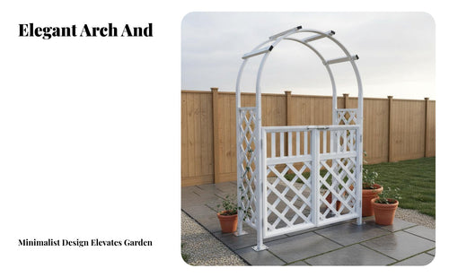Rustproof Aluminum Alloy Arbor Metal Garden Arch Powder Coated Finish Garden Archway Heavy Duty for Homeowners, DIY Enthusiasts, Event Planners, Outdoor, Backyard, Patio