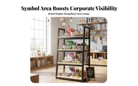 High Load Capacity Double-Sided Gondola Shelving Modular Design Supermarket Island Rack Stable Construction Heavy-Duty Supermarket Rack Reinforced Steel Frame for Merchandisers, Shop Managers, Business Owners