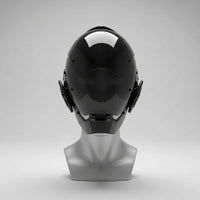 Futuristic Cyberpunk Helmet Mirrored Full-Face Helmet with Visor Cyber Headwear Sleek for Themed Events