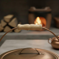 Vintage Copper Ash Can Sturdy Iron Construction for Fireside, Hearth