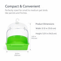 Bird Bath Cage Hanging Bird Bathtub, Parrot Mynah Thrush Bath Tub, Pet Bird Tub for Cage Hanging Bir - 130