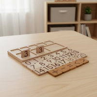 Arithmetic Board Handsmath Board with Tiles Educational Learning Toy for Preschoolers, Preschool Classrooms, Homeschooling