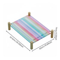 Gel Cooling Dog Bed Removable and Washable Pet Cooling Cot Multi-Season Use Elevated Pet Bed for Cats, Small Dogs, Summer, Indoor