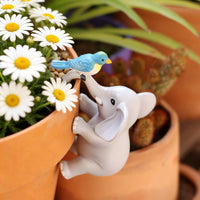 Cartoon Elephant Bird Planter Ornament Lightweight Creature Pot Holder