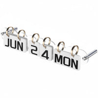 Horizontal Acrylic Calendar Holder Wall-Attached Flip Calendar Display Home Decor for Shop