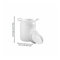 Multipurpose Fermentation Barrel with Lid Multi-Purpose Food Grade Storage Drum Air Tight Seal Food Grade Water Container High-Density Polyethylene