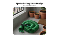 High Pressure Capable Coiled Garden Hose Easy Storage Coil Garden Hose Self-Retracting Gardening Equipment Kink-Resistant for Gardeners, Car Owners, Homeowners, Outdoor Cleaning, Yard, Patio