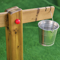 Wooden Balance Scale, Childrens Play Scale 80x60x70cm, Nursery Balance Scale for Preschool Sand & Water Messy Play