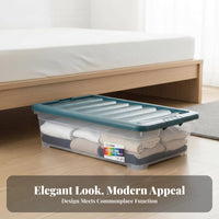 Rolling Underbed Container Wheeled for Mobility Organizer Box Large Capacity