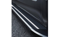 Vehicle Side Steps Anti-Slip Running Boards with Silver Trim Elegant Side Step with Mounting Brackets for SUV Owners, Exterior Upgrade, Daily Driving