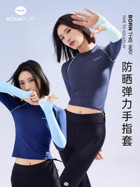 AquaPlay安泊来长袖分体泳衣女防晒速干潜水服游泳衣海边度假保守