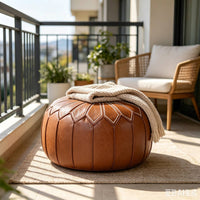 Storage Pouf Ottoman Extra Seating Home Furniture Thick Padded for Living Room