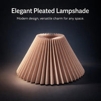 Pleated Tapered Lampshade Lamp Shades, Pink Light Shade for Table Lamp, Minimali #variant:Slanted Height 160cm, Length 39cm (with hardware)