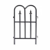 Wrought Iron Fence Panel Decorative Garden Border Waterproof Interlocking Landscape Fence for Yard, Park