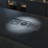 Stainless Steel Bar Glass Washer Embedded Bar Glass Washer Brushed Cleaning Tool for Bartenders, Baristas