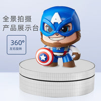 12cm Mini Electric Turntable for Live Streaming, Rotating Display Stand for Video Shooting