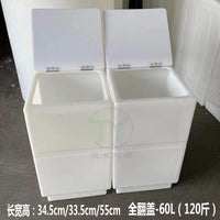 食品级方形塑料家用翻盖储水箱鱼缸困水桶污水清洁防腐设备容器