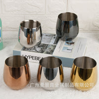 MJL Stainless Steel Beer Mug, Flat Bottom, 501-600ml, Rose Gold
