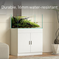 Fish Tank Cabinet Sturdy Construction Heavy Duty Aquarium Stand Warp-Resistant Floor Standing Fish Tank Base for Living Room, Office, Bedroom
