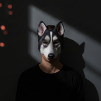 Realistic Dog Face Covering Vivid Face Cover for Adults, Halloween, Carnival
