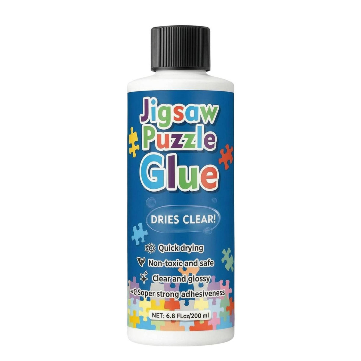 Screw Cap Jigsaw Jigsaw Glue Preserving Clear Jigsaw Adhesive Glossy Finish Hobby Supply for Finished Puzzles