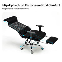 Reclining Highspine Chair with Footrest Lumbar Support for Study Room, Studesknts