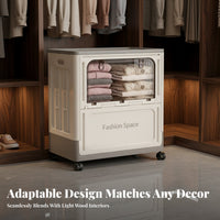 Stackable container with Front accessibleing Large Capacity Household Storage two-way accessibleing