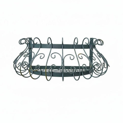 Semicircle Wall Basket Decorative Single-Tier Wall Shelf Space Saving for Patio