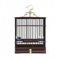 Bird Cage with Pull-out Tray Hanging Birdcage with Tray Traditional for Tabletop