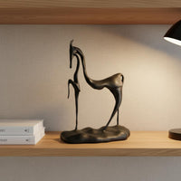 Abstract Horse Sculpture Modern Sculpture Figurine Handcrafted Look Table Ornament for Office